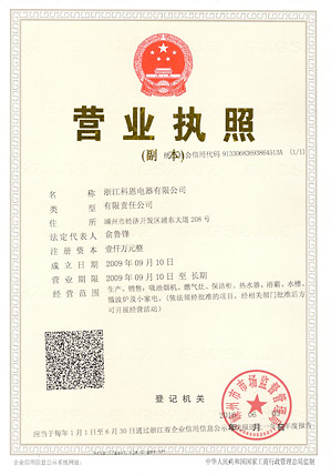 企業(yè)法人營(yíng)業(yè)執照