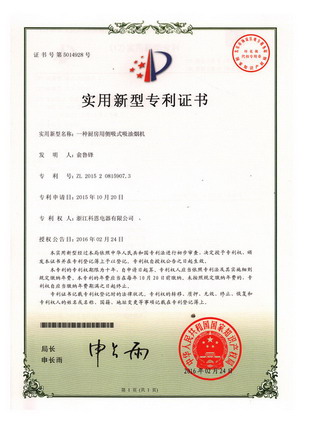 專(zhuān)利：側吸式吸油煙機